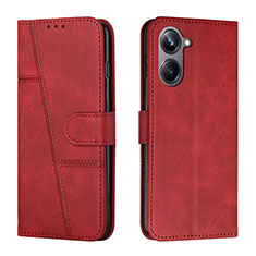 Custodia Portafoglio In Pelle Cover con Supporto Y01X per Realme 10 4G Rosso