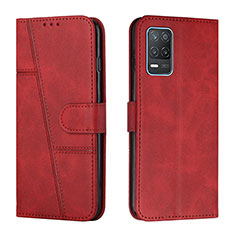 Custodia Portafoglio In Pelle Cover con Supporto Y01X per Realme 8 5G Rosso