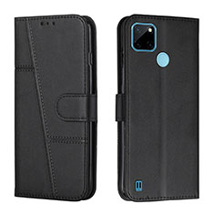 Custodia Portafoglio In Pelle Cover con Supporto Y01X per Realme C21Y Nero