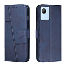 Custodia Portafoglio In Pelle Cover con Supporto Y01X per Realme C30s Blu