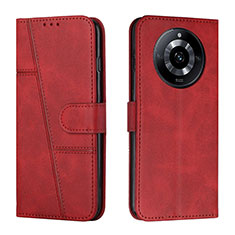 Custodia Portafoglio In Pelle Cover con Supporto Y01X per Realme Narzo 60 5G Rosso