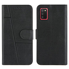 Custodia Portafoglio In Pelle Cover con Supporto Y01X per Samsung Galaxy A03s Nero