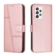 Custodia Portafoglio In Pelle Cover con Supporto Y01X per Samsung Galaxy A23 4G Oro Rosa