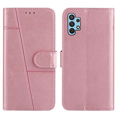 Custodia Portafoglio In Pelle Cover con Supporto Y01X per Samsung Galaxy A32 5G Oro Rosa
