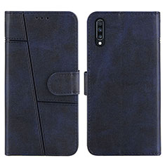 Custodia Portafoglio In Pelle Cover con Supporto Y01X per Samsung Galaxy A50 Blu