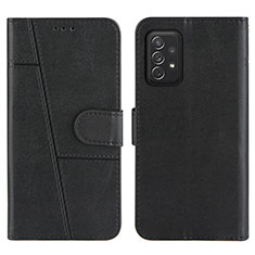 Custodia Portafoglio In Pelle Cover con Supporto Y01X per Samsung Galaxy A72 5G Nero