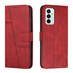 Custodia Portafoglio In Pelle Cover con Supporto Y01X per Samsung Galaxy F23 5G Rosso