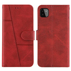 Custodia Portafoglio In Pelle Cover con Supporto Y01X per Samsung Galaxy F42 5G Rosso