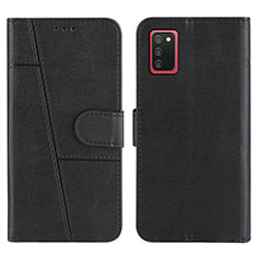 Custodia Portafoglio In Pelle Cover con Supporto Y01X per Samsung Galaxy M02s Nero