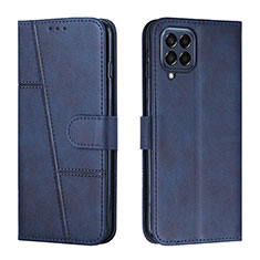 Custodia Portafoglio In Pelle Cover con Supporto Y01X per Samsung Galaxy M53 5G Blu