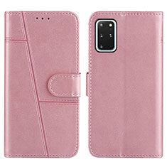 Custodia Portafoglio In Pelle Cover con Supporto Y01X per Samsung Galaxy S20 Plus 5G Oro Rosa