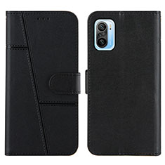 Custodia Portafoglio In Pelle Cover con Supporto Y01X per Xiaomi Mi 11X Pro 5G Nero