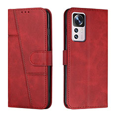 Custodia Portafoglio In Pelle Cover con Supporto Y01X per Xiaomi Mi 12T Pro 5G Rosso