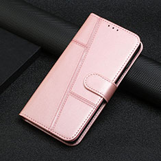 Custodia Portafoglio In Pelle Cover con Supporto Y01X per Xiaomi Mi 13 5G Oro Rosa