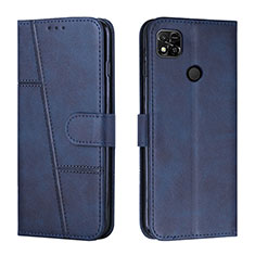 Custodia Portafoglio In Pelle Cover con Supporto Y01X per Xiaomi POCO C31 Blu