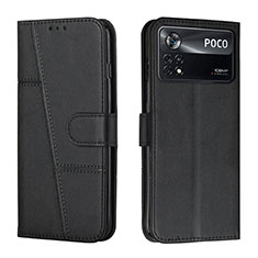 Custodia Portafoglio In Pelle Cover con Supporto Y01X per Xiaomi Poco X4 Pro 5G Nero