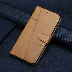 Custodia Portafoglio In Pelle Cover con Supporto Y01X per Xiaomi Poco X5 Pro 5G Marrone Chiaro