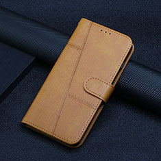 Custodia Portafoglio In Pelle Cover con Supporto Y01X per Xiaomi Redmi 11A 4G Marrone Chiaro
