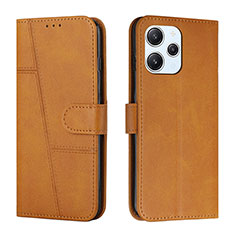 Custodia Portafoglio In Pelle Cover con Supporto Y01X per Xiaomi Redmi 12 4G Marrone Chiaro