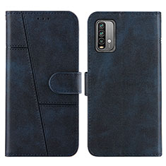 Custodia Portafoglio In Pelle Cover con Supporto Y01X per Xiaomi Redmi 9 Power Blu