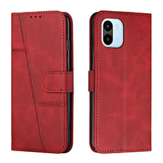 Custodia Portafoglio In Pelle Cover con Supporto Y01X per Xiaomi Redmi A2 Plus Rosso