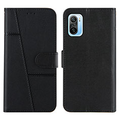 Custodia Portafoglio In Pelle Cover con Supporto Y01X per Xiaomi Redmi K40 5G Nero