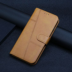 Custodia Portafoglio In Pelle Cover con Supporto Y01X per Xiaomi Redmi K60 5G Marrone Chiaro