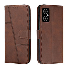 Custodia Portafoglio In Pelle Cover con Supporto Y01X per Xiaomi Redmi Note 11R 5G Marrone