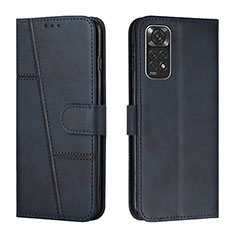 Custodia Portafoglio In Pelle Cover con Supporto Y01X per Xiaomi Redmi Note 11S 4G Blu