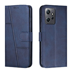 Custodia Portafoglio In Pelle Cover con Supporto Y01X per Xiaomi Redmi Note 12 4G Blu