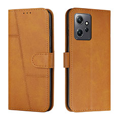 Custodia Portafoglio In Pelle Cover con Supporto Y01X per Xiaomi Redmi Note 12 4G Marrone Chiaro