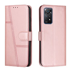 Custodia Portafoglio In Pelle Cover con Supporto Y01X per Xiaomi Redmi Note 12 Pro 4G Oro Rosa