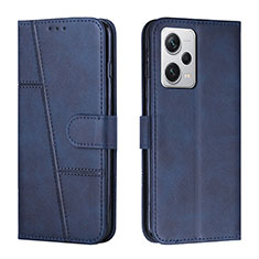 Custodia Portafoglio In Pelle Cover con Supporto Y01X per Xiaomi Redmi Note 12 Pro 5G Blu