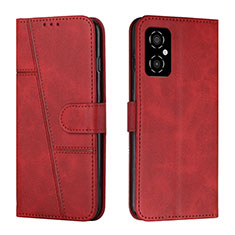 Custodia Portafoglio In Pelle Cover con Supporto Y01X per Xiaomi Redmi Note 12R Pro 5G Rosso