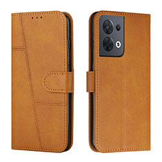 Custodia Portafoglio In Pelle Cover con Supporto Y01X per Xiaomi Redmi Note 13 5G Marrone Chiaro