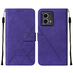 Custodia Portafoglio In Pelle Cover con Supporto Y02B per Motorola Moto G Stylus (2023) 4G Viola