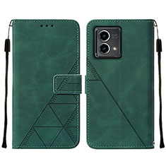 Custodia Portafoglio In Pelle Cover con Supporto Y02B per Motorola Moto G Stylus (2023) 5G Verde