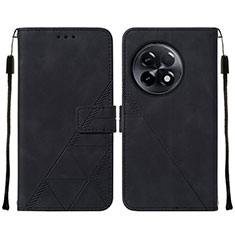 Custodia Portafoglio In Pelle Cover con Supporto Y02B per OnePlus 11R 5G Nero