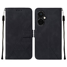 Custodia Portafoglio In Pelle Cover con Supporto Y02B per OnePlus Nord CE 3 Lite 5G Nero