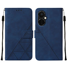 Custodia Portafoglio In Pelle Cover con Supporto Y02B per Oppo K11x 5G Blu