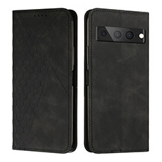 Custodia Portafoglio In Pelle Cover con Supporto Y02X per Google Pixel 7 Pro 5G Nero