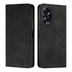 Custodia Portafoglio In Pelle Cover con Supporto Y02X per Huawei Honor X5 Plus Nero