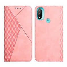 Custodia Portafoglio In Pelle Cover con Supporto Y02X per Motorola Moto E40 Oro Rosa