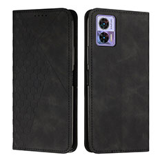 Custodia Portafoglio In Pelle Cover con Supporto Y02X per Motorola Moto Edge 30 Lite 5G Nero