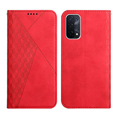 Custodia Portafoglio In Pelle Cover con Supporto Y02X per OnePlus Nord N200 5G Rosso