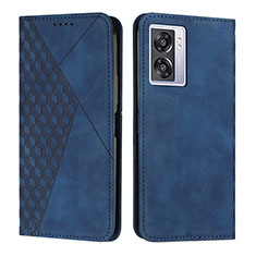 Custodia Portafoglio In Pelle Cover con Supporto Y02X per Oppo A57 5G Blu