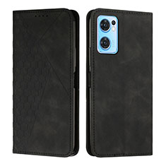 Custodia Portafoglio In Pelle Cover con Supporto Y02X per Oppo Find X5 Lite 5G Nero