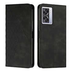 Custodia Portafoglio In Pelle Cover con Supporto Y02X per Oppo K10 5G India Nero