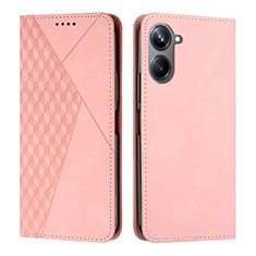 Custodia Portafoglio In Pelle Cover con Supporto Y02X per Realme 10 4G Oro Rosa