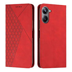 Custodia Portafoglio In Pelle Cover con Supporto Y02X per Realme 10 4G Rosso